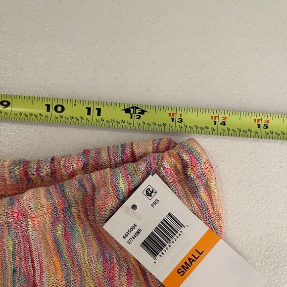 Isabella Rose Coverup Pants Women's Small Mesh Slit Drawstring Colorful NWT - Picture 13 of 14